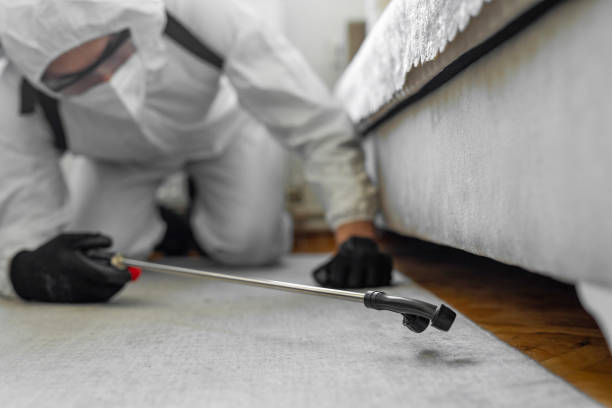 Professional Emergency Pest Control technician working in Germantown Hills, IL
